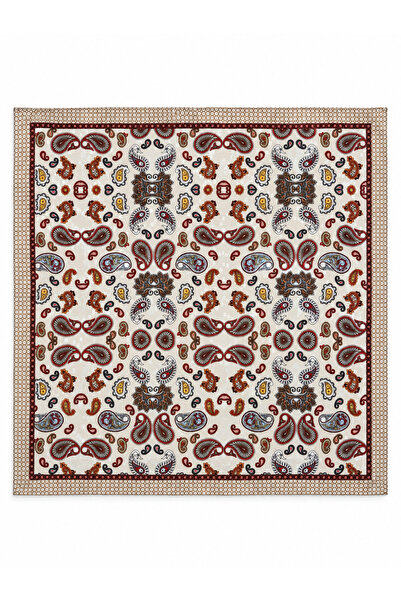 Retrobird Satensi Square Shawl Women's Red - Turquoise