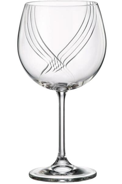 Cristal Bohemia Set 6 Pahare pentru Vin Rosu Bohemia Colibri Optic