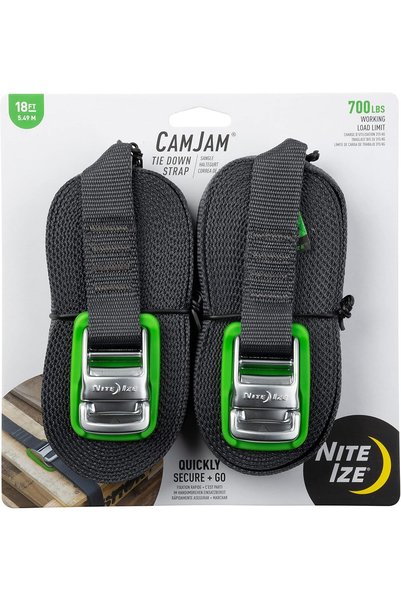 Nite Ize CamJam® Tie Down Strap 18 FT 2Pack