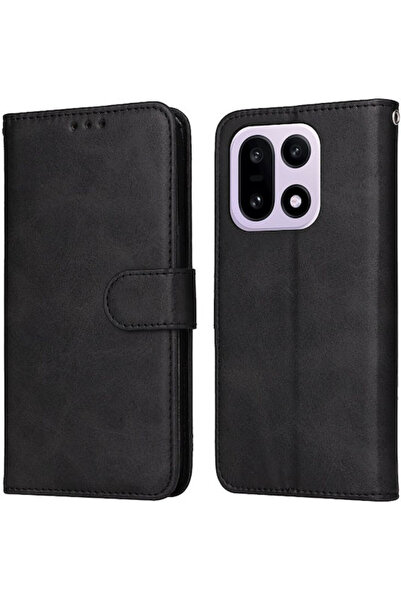 OEM Μαύρη Θήκη Πορτοφόλι με Βάση για OnePlus 15