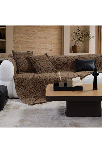 Nef Nef Homeware Nef Nef Καφέ Ριχτάρι Λεοπάρ 170x180 εκ.