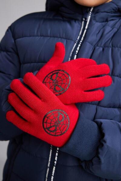 DeFacto Marvel Spiderman Tricot Gloves Boy (26 Wn)
