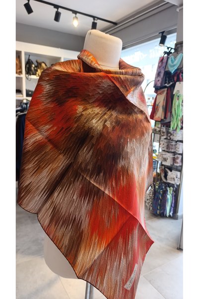 La Boutique Milano Paris LA BOUTIQUE وشاح حرير تويل 100%