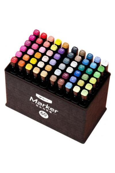M&G Set 60 markere M&G, art, 2 capete, husa cu maner,