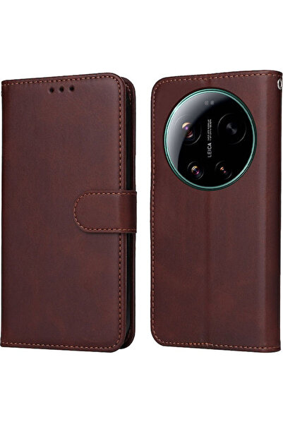 OEM Θήκη Πορτοφόλι με Βάση Xiaomi 17 Ultra 5g Καφέ