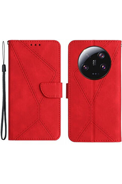 OEM Πορτοφόλι Συνθετικό Δέρμα Κόκκινο (Xiaomi 14 Ultra)