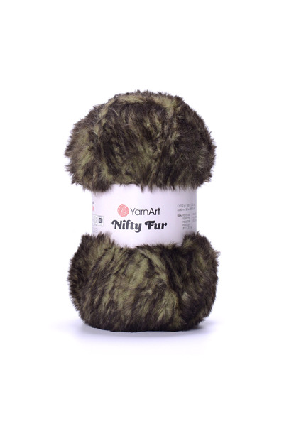 Yarnart Nifty Fur Plush Fur Textured Thick Knitting Yarn 100% Polyester 100 G...