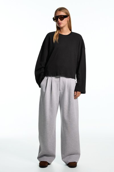 Bershka Boxy fit çizgili uzun kollu tişört