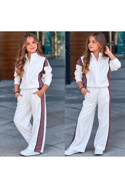 RAPAPA Girl's Zippered Style Tracksuit Set 6716