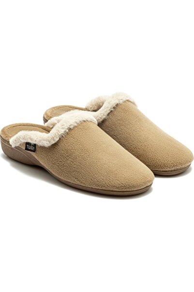 Twigy شبشب منزلي نسائي من TW MILA SUEDE KHAKI مقاس 37/41