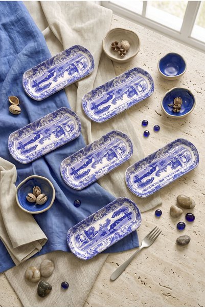 ers erbaşlar Milan 6-Piece Luxury Oval Breakfast Set