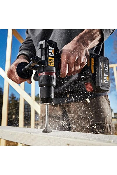 Cat DX1130.1 18Volt/4.0Ah Li-ion 80Nm Çift Akülü Kömürsüz Profesyonel Şarjlı Darbeli Matkap
