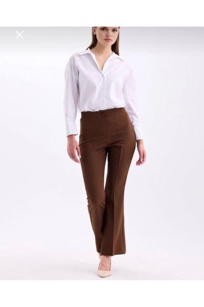Royteks Fashion Women's Spanish Leg Fabric Trousers
