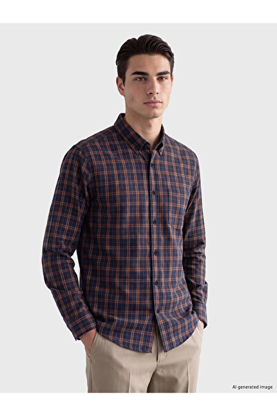 LC Waikiki Rmz Gi̇yi̇m Farkiyla Standard Fit Gabardine Men's Shirt