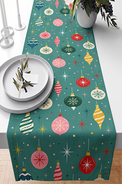Realhomes Winter Themed Decorative Kitchen Table Digital Printed Runner with ...