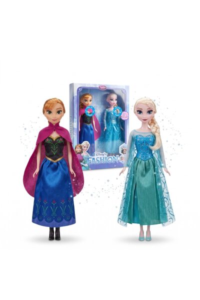 DrKala Frozen 2 Princess Dolls Set, Elegant Dresses and Capes, 30 cm, 3+ Year...