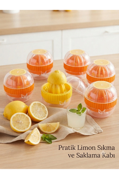 Pratik Limon Sıkma Ve Saklama Kabı 1 Adet