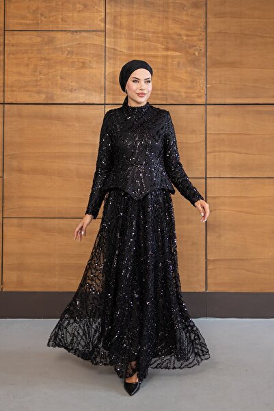 OZELİMMODA Inciya Abiye | Siyah