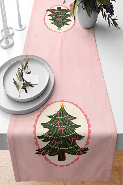 Realhomes Winter Themed Digital Printed Decorative Table Runner with Christma...
