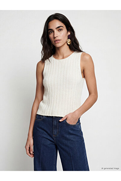 LC Waikiki Zero Roba Collar Striped Women's Knitwear Undershirt for Style See...