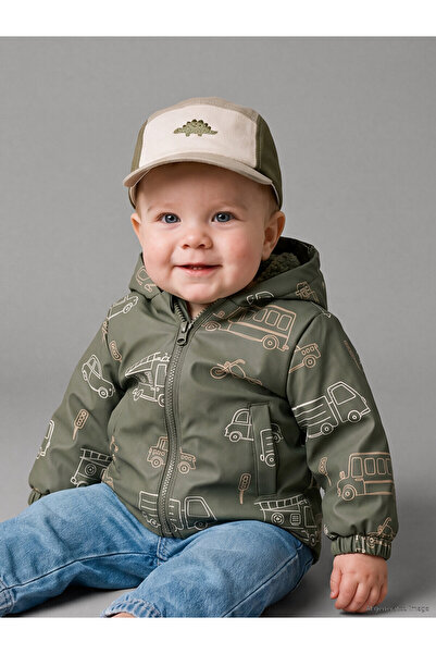 LC Waikiki Two Mt Shop Quality Lcw Baby Khaki Water Repellent Baby Boy Coat