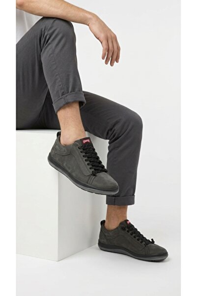 CAMPER Men's Leather Casual Shoes Waterproof Anthracite Nubuck Men's Shoes Ma...