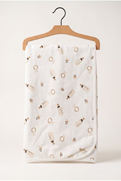 hobbe baby Newborn Baby Blanket, 100% Cotton Combed Double Layer Fabric 75*80cm