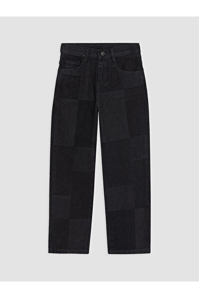 LC Waikiki Blue Slim Fit Striped Boys' Jean Trousers