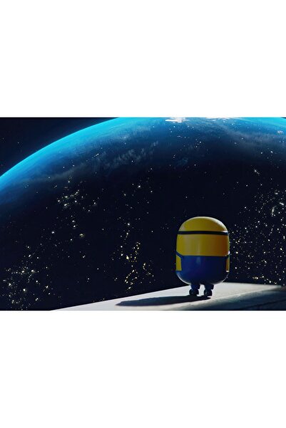 OEM Poster Minion pe Lună 4k, 61x90 cm, poster3589