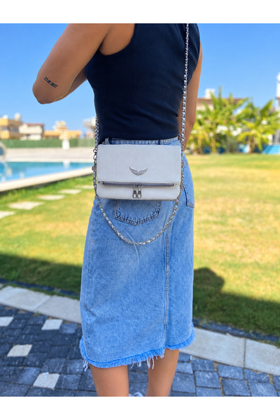 LOREVIE Women's Hand and Shoulder Bag with Removable Chain Strap