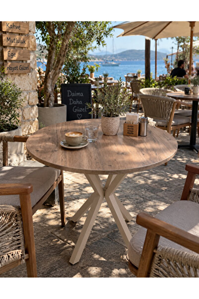 MASA MUTFAK CAFE BALKON BAHÇE RESTORAN YEMEK MASASI 70X70 ( CAPPU ÇAM YUVRLK )
