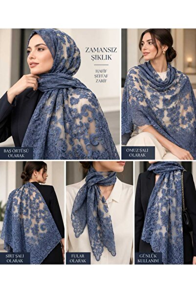 tomrisboutique شال من مجموعة باروك من قماش الجاكار المتدرج اللون مقاس 70 × 19...