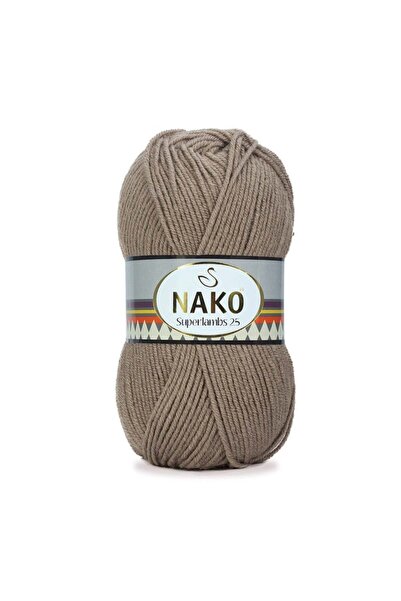 NAKO Superslambs 25 (Pack of 5) Hand Knitting Yarn 100Gr 200Mt - 25% Wool Win...