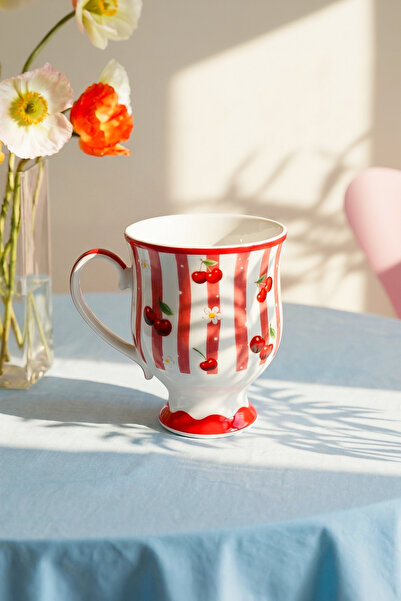 Kitchen Life Cherry Porselen Kahve Çay Kupası 250 ml