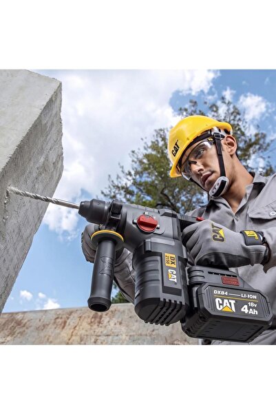 Cat DX2150 18Volt/4.0Ah 2.8J Li-ion Çift Akülü Kömürsüz Profesyonel SDS-Plus Kırıcı/Delici
