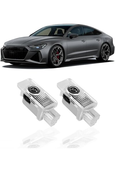 OEM Προβολέας λογότυπου πόρτας AutoQi, LED, για Audi A3 A4 A5 A6 A7 Q, σετ 2 ...