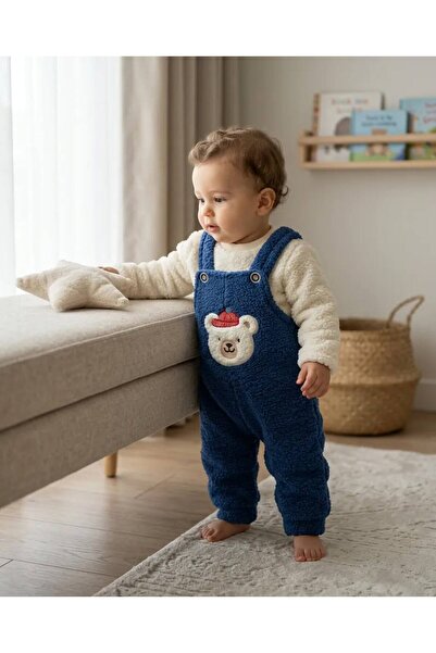 EFEYOO ERKEK BEBEK AYICIK NAKIŞLI 2'Lİ BADİLİ SLOPET TAKIM 6 ay 9 ay 12 ay 18...