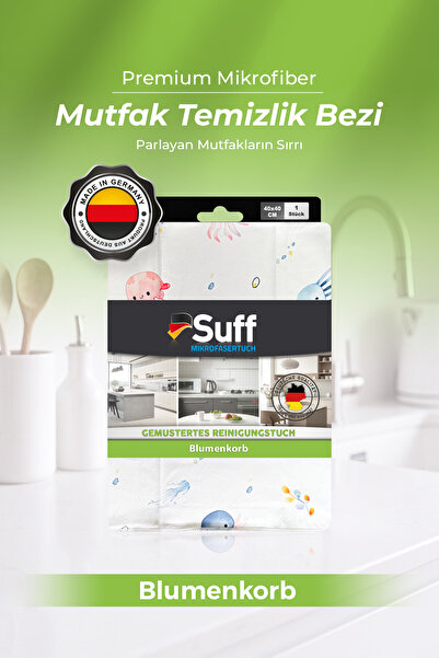 Suff Blumenkorb Microfiber High Absorbent Fun Pattern Kitchen Cloth 40X40 cm ...