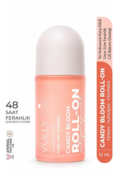 VULLY Candy Bloom Kadın Roll-On 50 ml – Alkolsüz, 48 Saat Koruma, Koltuk Altı...