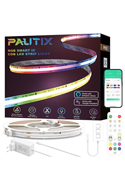 PAUTIX Ταινία LED COB RGB με Έξυπνο IC, PAUTIX, 10M, 24V, Διευθυνσιοδοτούμενη...