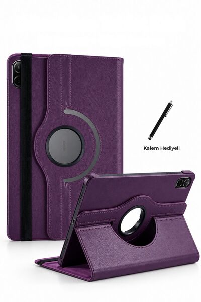 Fuchsia Honor Pad X8A 11 inç Kılıf 360° Dönebilen Uyku Modlu Standlı Pu Deri ...