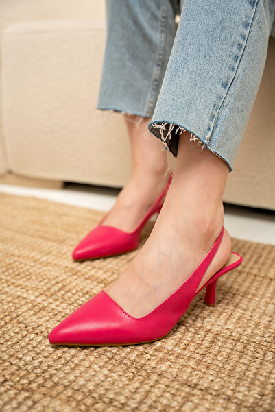 LAMİNTA Sahra Classic Women's Heeled Shoes - Fuchsia