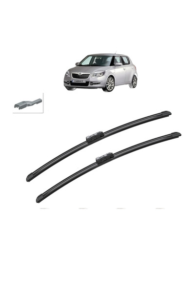 Bosch Set de 2 ștergătoare SKODA FABIA II (542) 2006-2014, pentru parbriz, Ae...