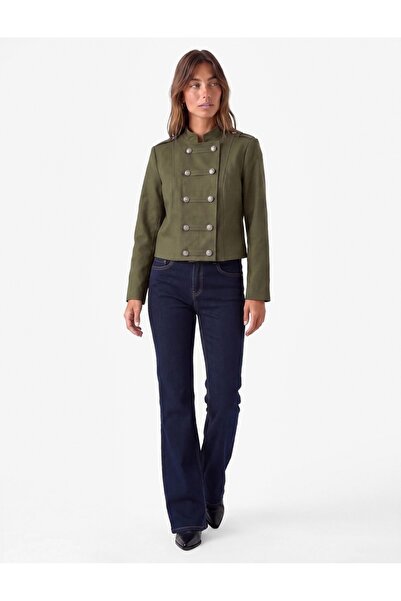 Koton Women's Jacket 7Wak20275Ew Khaki