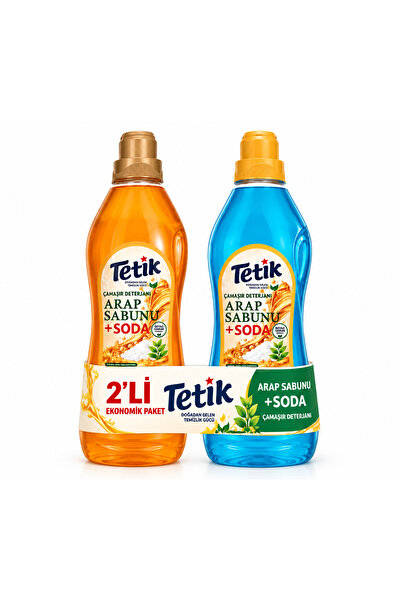 Tetik Çamaşır Deterjanı Arap Sabunu + Soda 2'li Paket