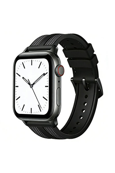 PSGT Apple Watch 44-45-49 Series( 10-11 46 mm )Uyumlu Flame Hibrit Naylon Örg...