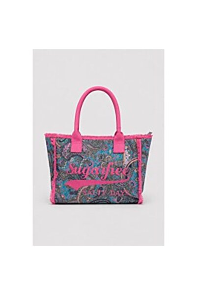 SUGARFREE Τσάντα αγορών από καμβά με σχέδιο paisley