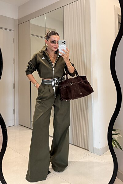 Gizem Ecemiş Spain Haki Gabardin Marka Model Takım