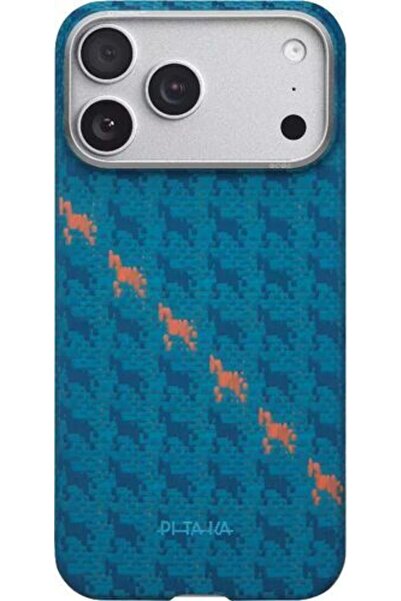 PITAKA Husă pentru iPhone 17 Pro, Happiness Rides, Edge Case, Indigo