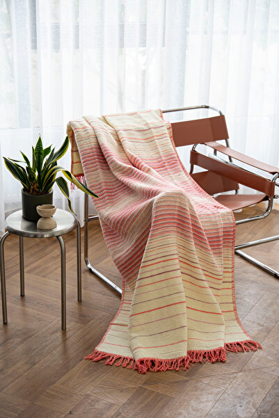 Cotton Collection New Line Cotton Tv Blanket Coral